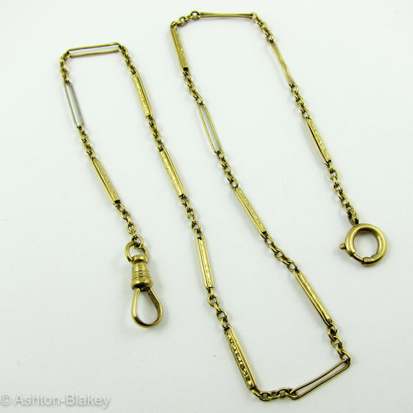 14K yellow gold Pocket Watch chain Jewelry - Ashton-Blakey Vintage Watches