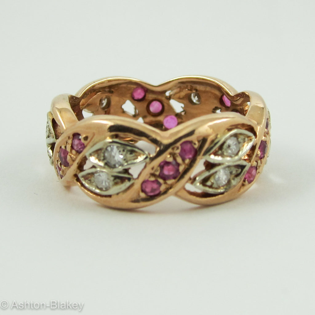 Ladies 14K Pink gold wedding band Jewelry - Ashton-Blakey Vintage Watches