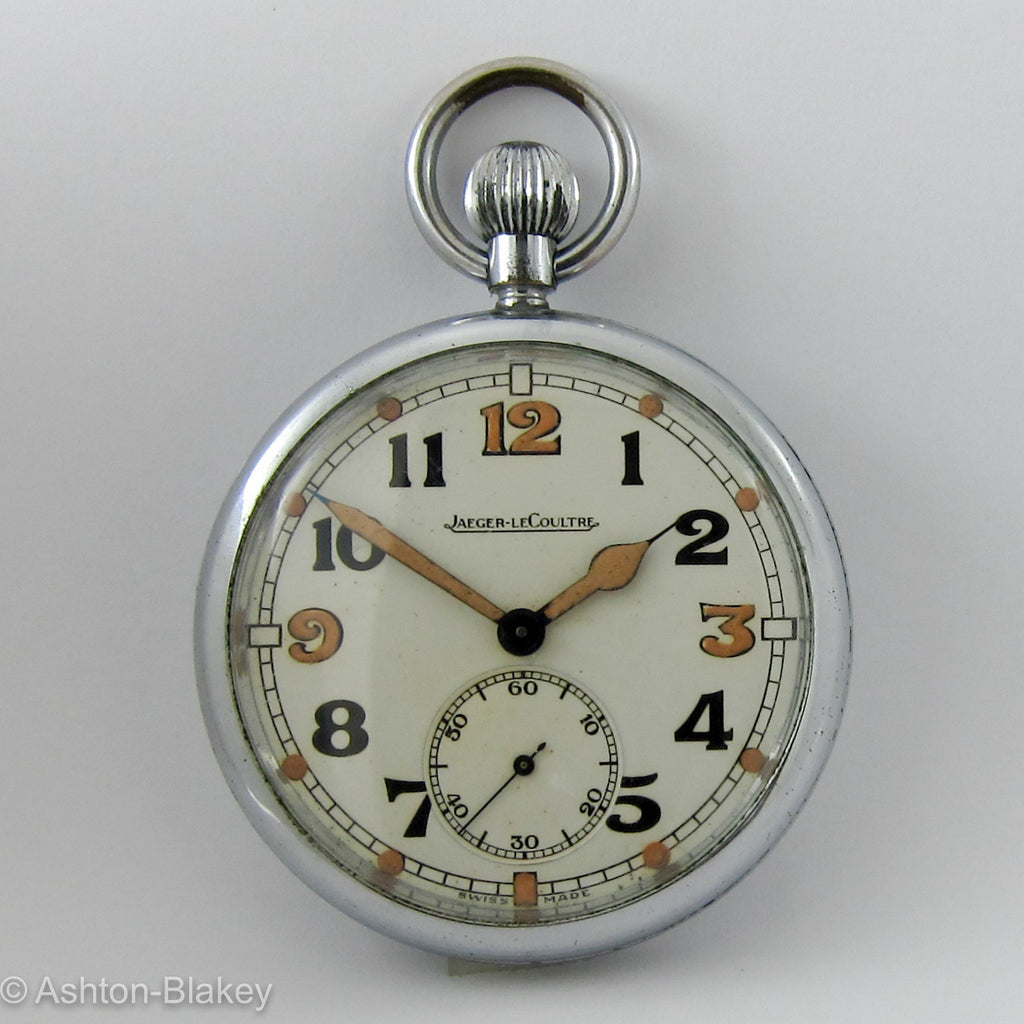 JAEGER LE COULTRE WWII Military British Navigators Watch Pocket Watches - Ashton-Blakey Vintage Watches
