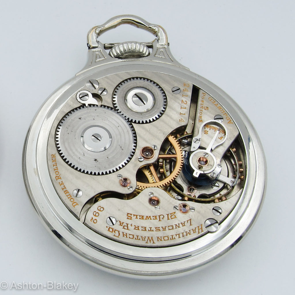 HAMILTON Railroad Pocket Watch Pocket Watches - Ashton-Blakey Vintage Watches