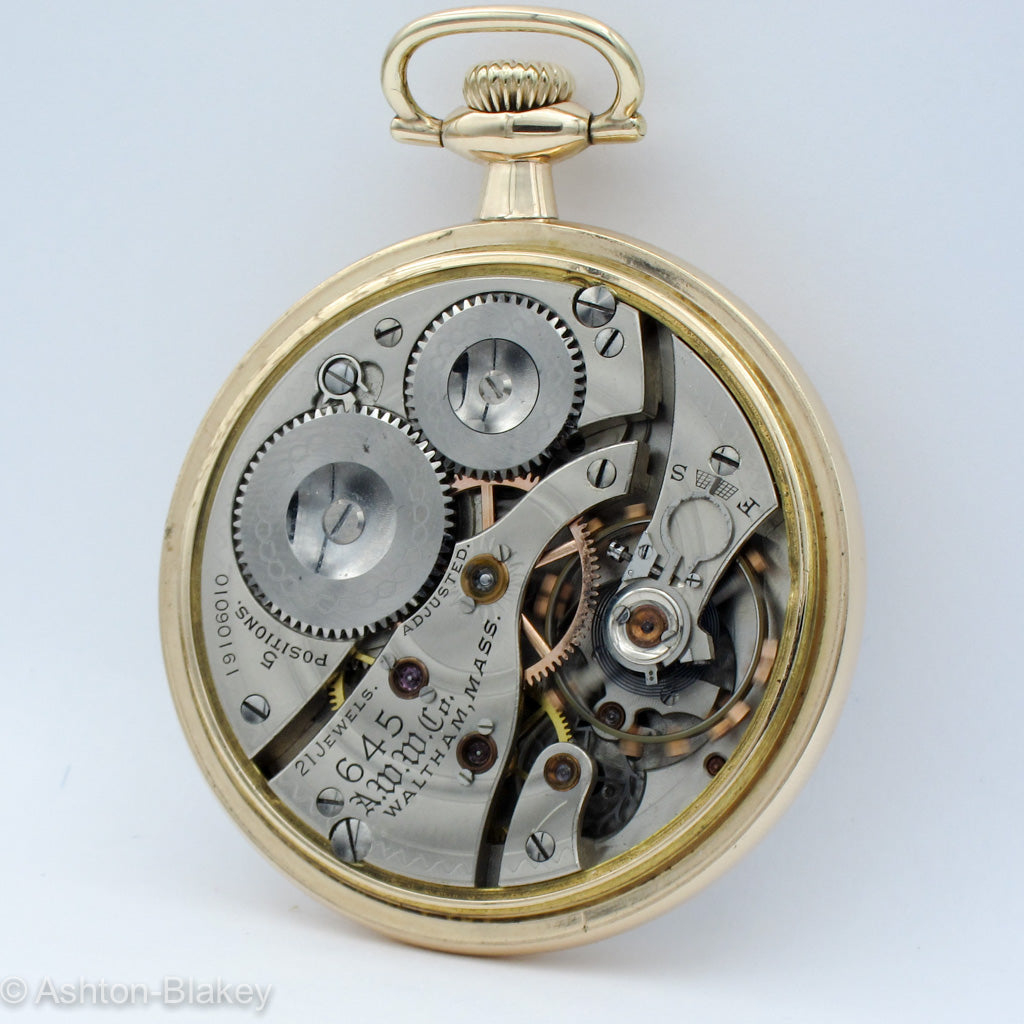 WALTHAM Railroad  Pocket  Watch Pocket Watches - Ashton-Blakey Vintage Watches