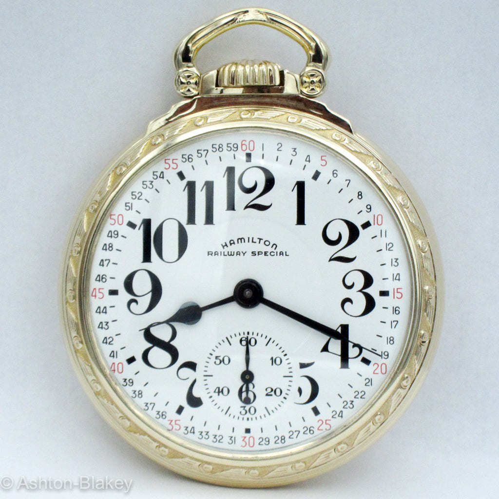 Antique Railroad Pocket Watches For Sale HAMILTON