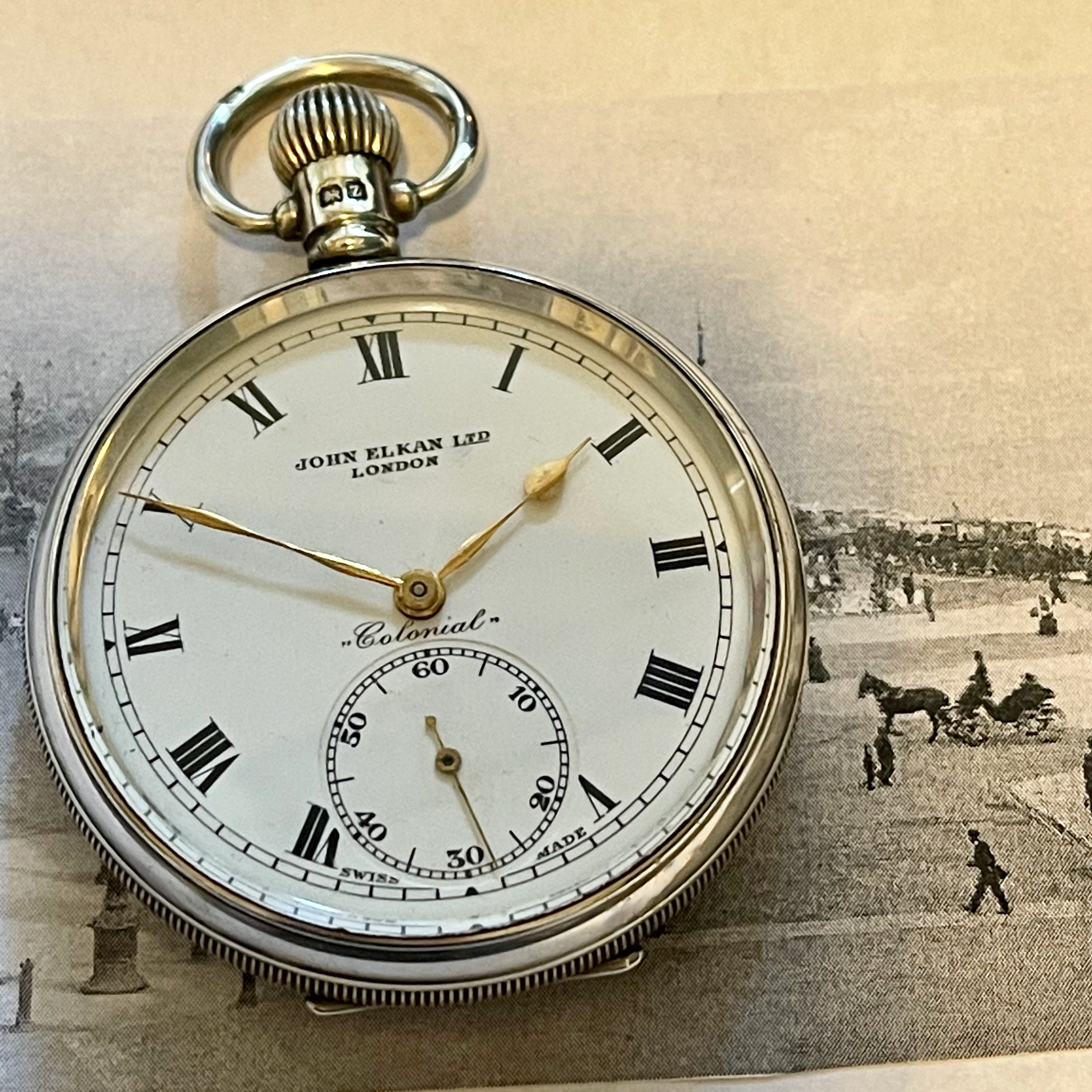 ENGLISH SILVER POCKET WATCH Ashton-Blakey Vintage Watches