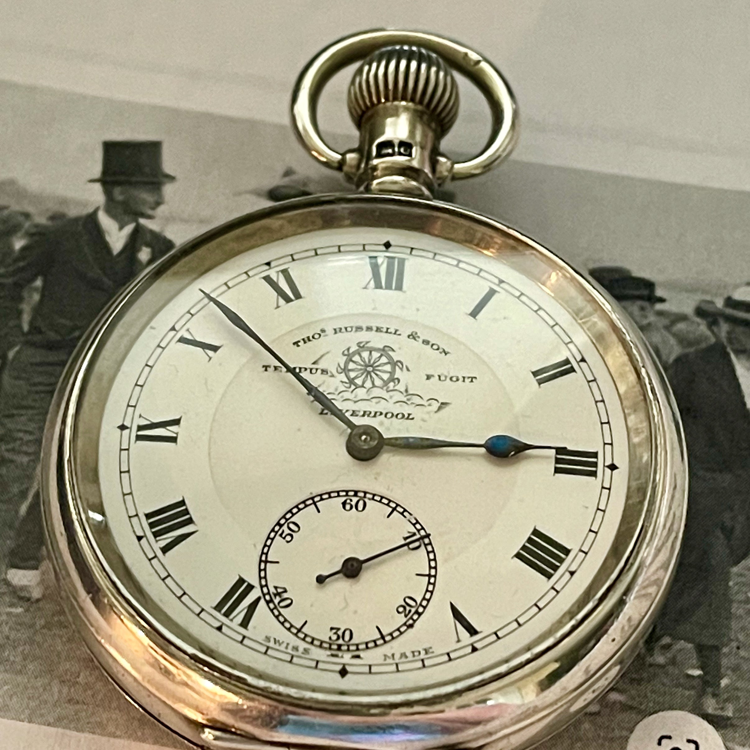 Tempus Fugit Thomas Russell And Son Pocket Watch THOMAS RUSSELL