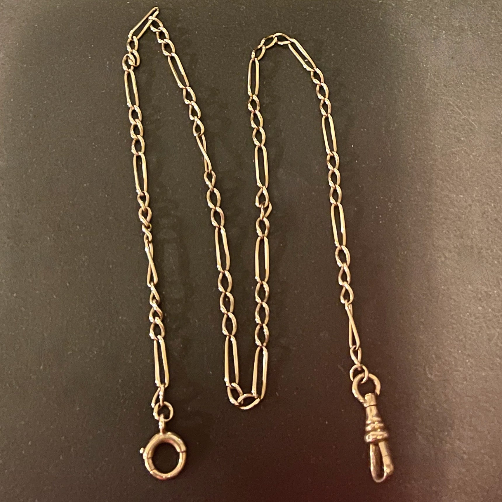 14K GOLD POCKET WATCH CHAIN Ashton-Blakey Vintage Watches