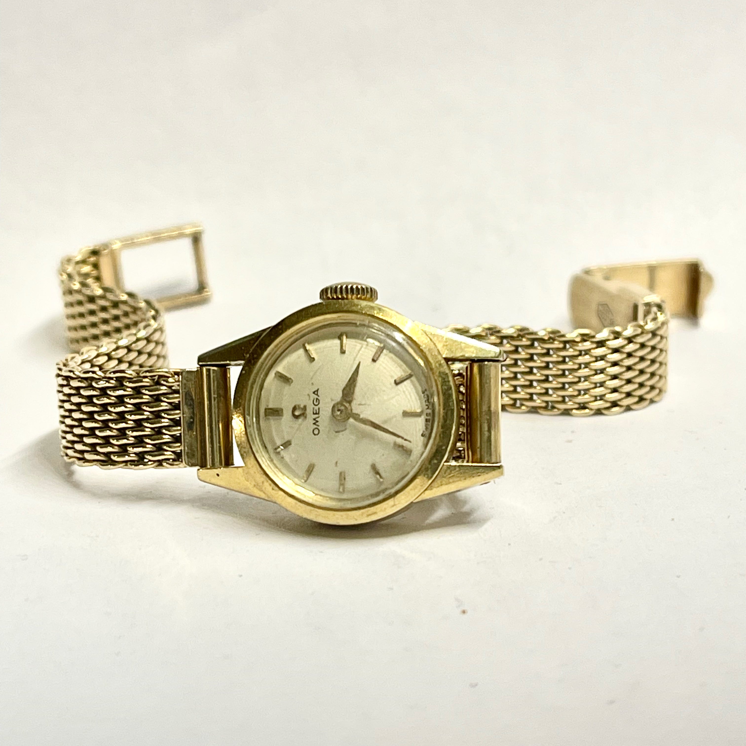 Bueche Girod 18k gold watch and Diamond Bezel - Ruby Lane