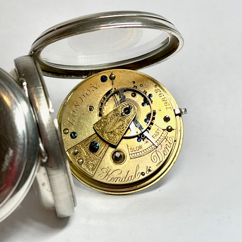 KENDAL & DENT POCKET WATCH with NAVAL INSCRIPTION