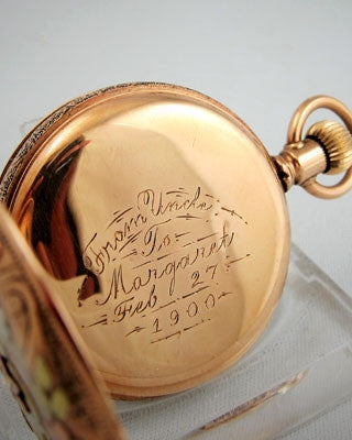 ELGIN Multi Color 14K gold filled Pocket Watch Pocket Watches - Ashton-Blakey Vintage Watches