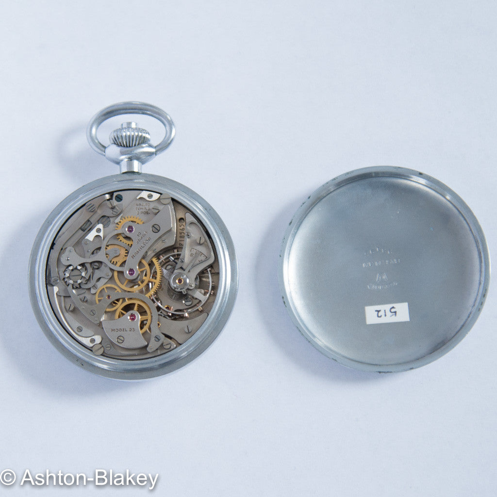 HAMILTON MODEL 23 MILITARY CHRONOGRAPH Pocket Watches - Ashton-Blakey Vintage Watches