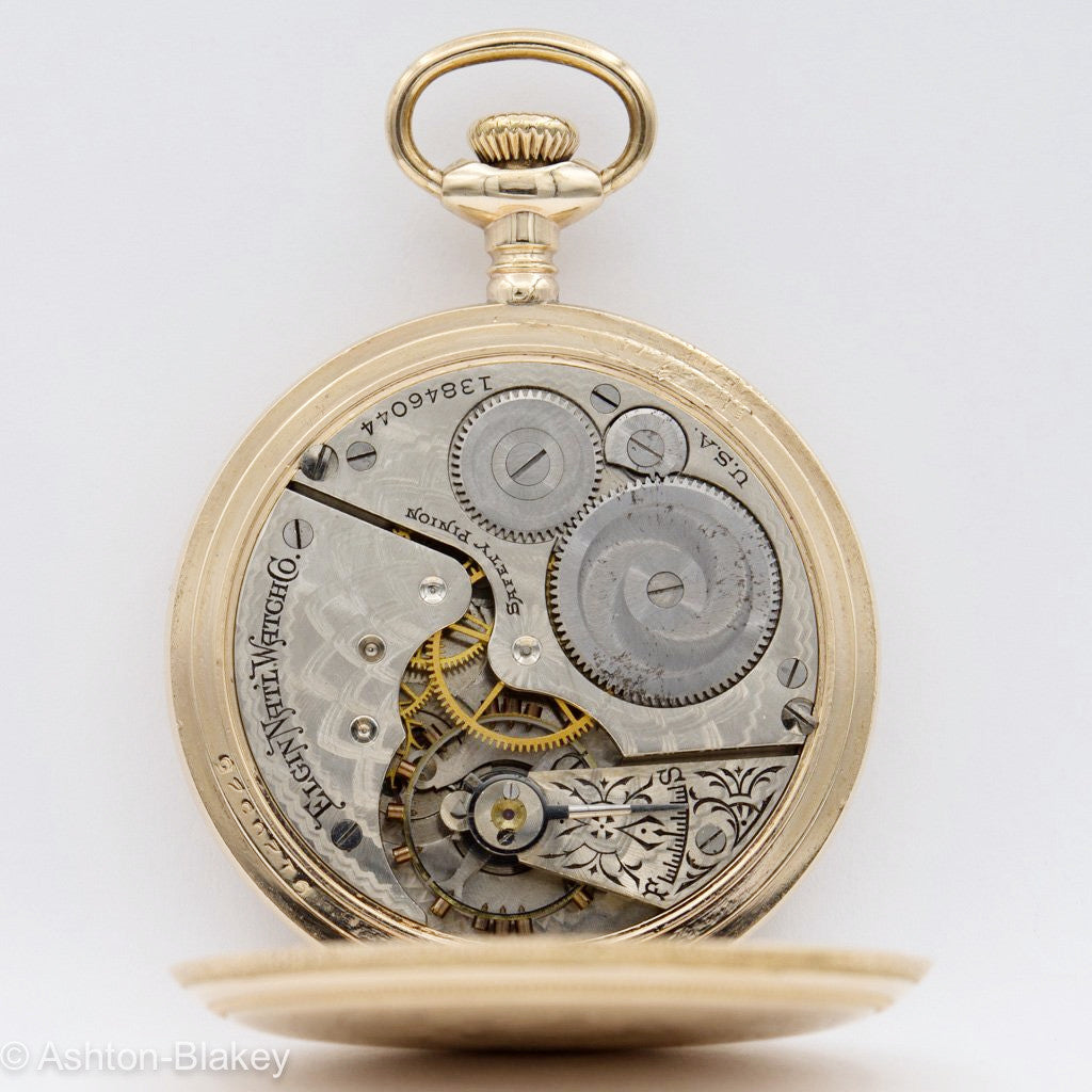 ELGIN MEN'S POCKET WATCH - Multicolor dial Pocket Watches - Ashton-Blakey Vintage Watches