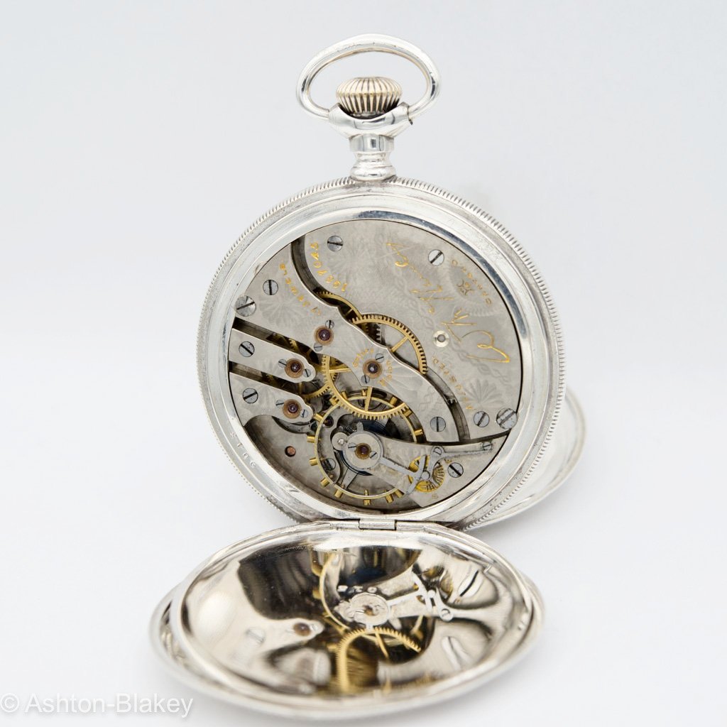HAMPDEN Sterling Silver Multicolor                           SOLD Pocket Watches - Ashton-Blakey Vintage Watches