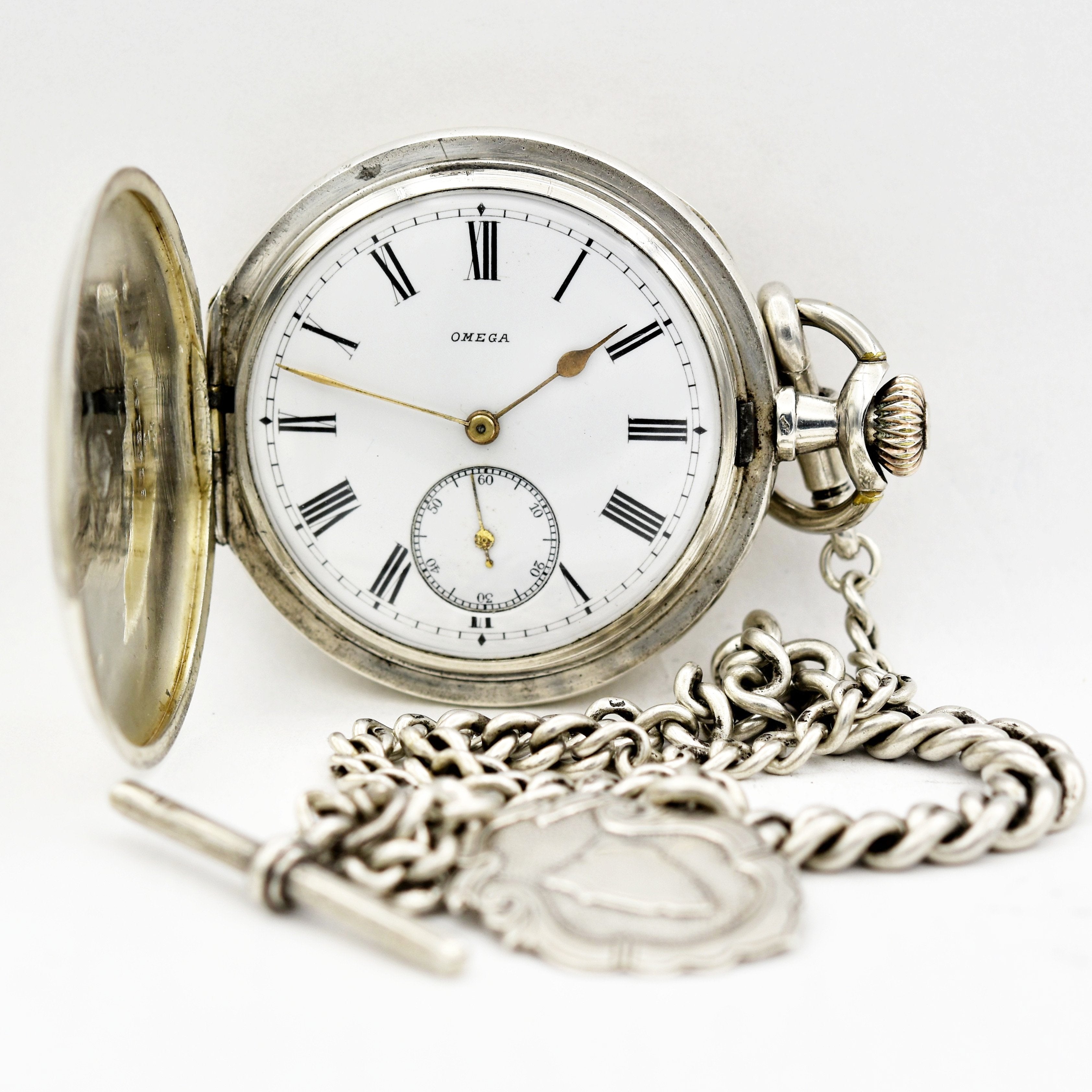 gold pocket watch with chain