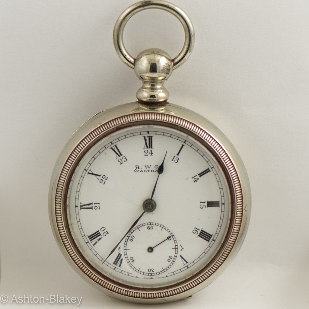 WALTHAM “BROADWAY’ open faced Pocket Watch Pocket Watches - Ashton-Blakey Vintage Watches