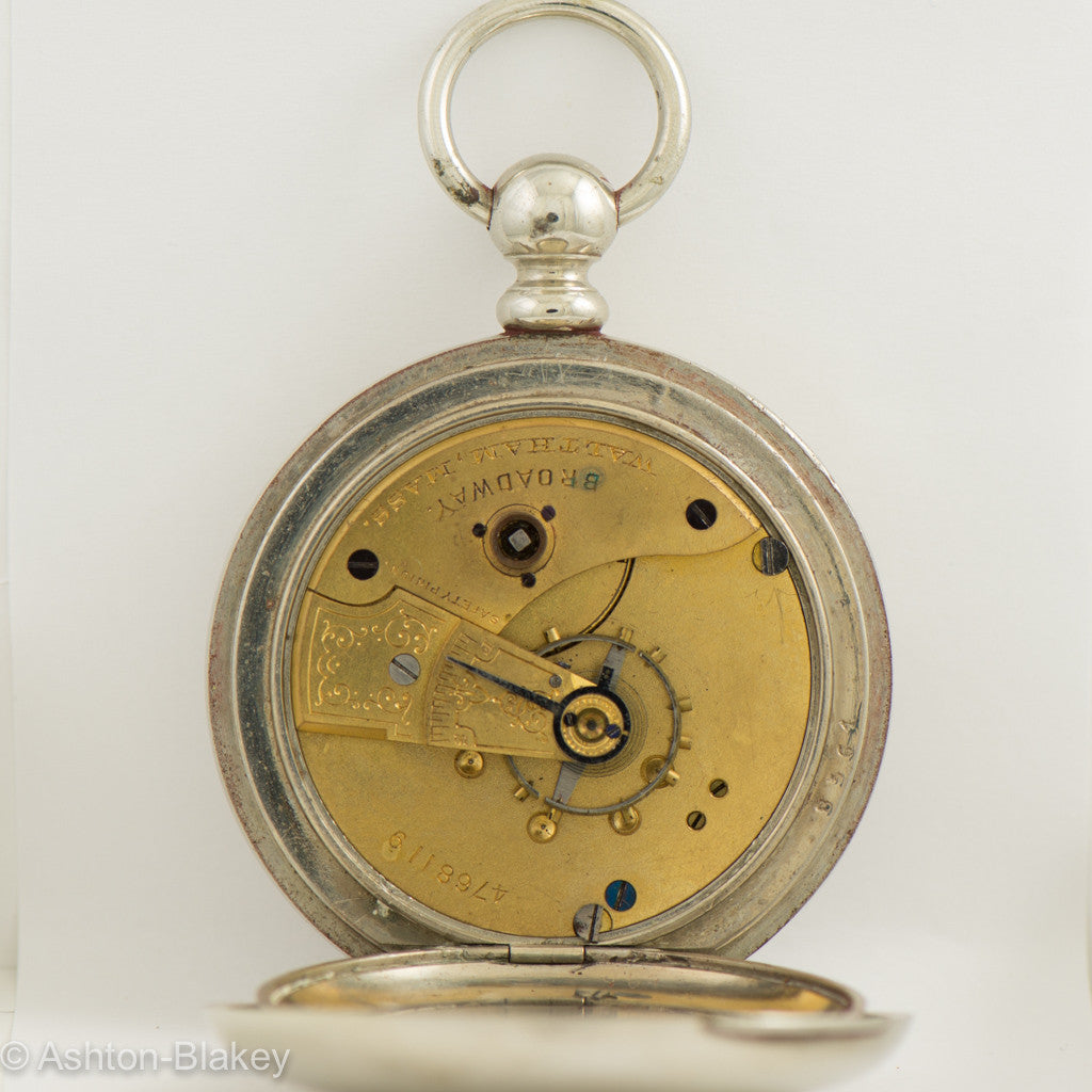 WALTHAM “BROADWAY’ open faced Pocket Watch Pocket Watches - Ashton-Blakey Vintage Watches