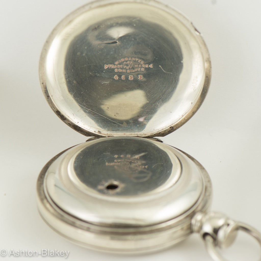 WALTHAM Waltham "Broadway" Silver Vintage Pocket Watch Pocket Watches - Ashton-Blakey Vintage Watches