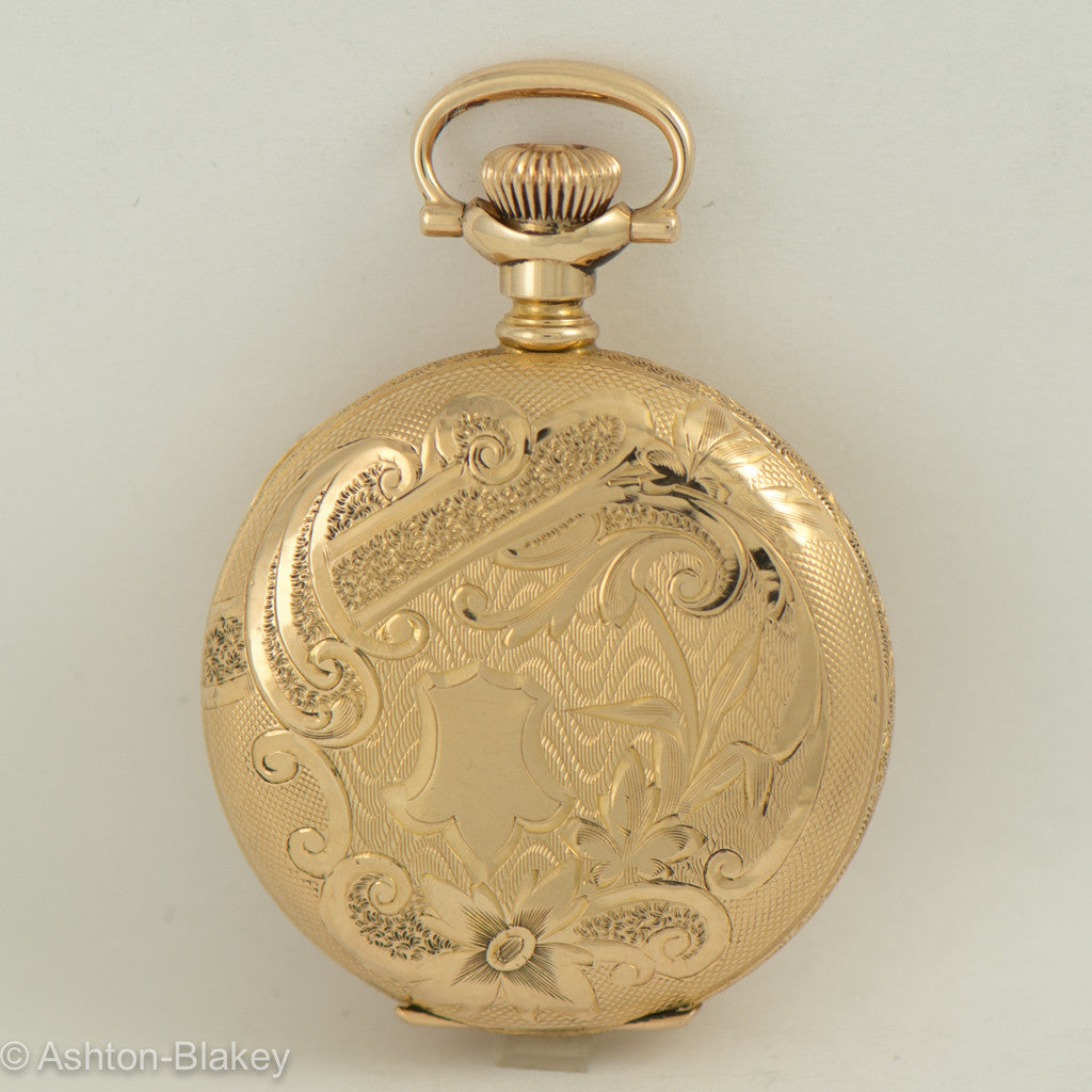WALTHAM lady's 14K gold  hunting cased Pocket Watch Pocket Watches - Ashton-Blakey Vintage Watches