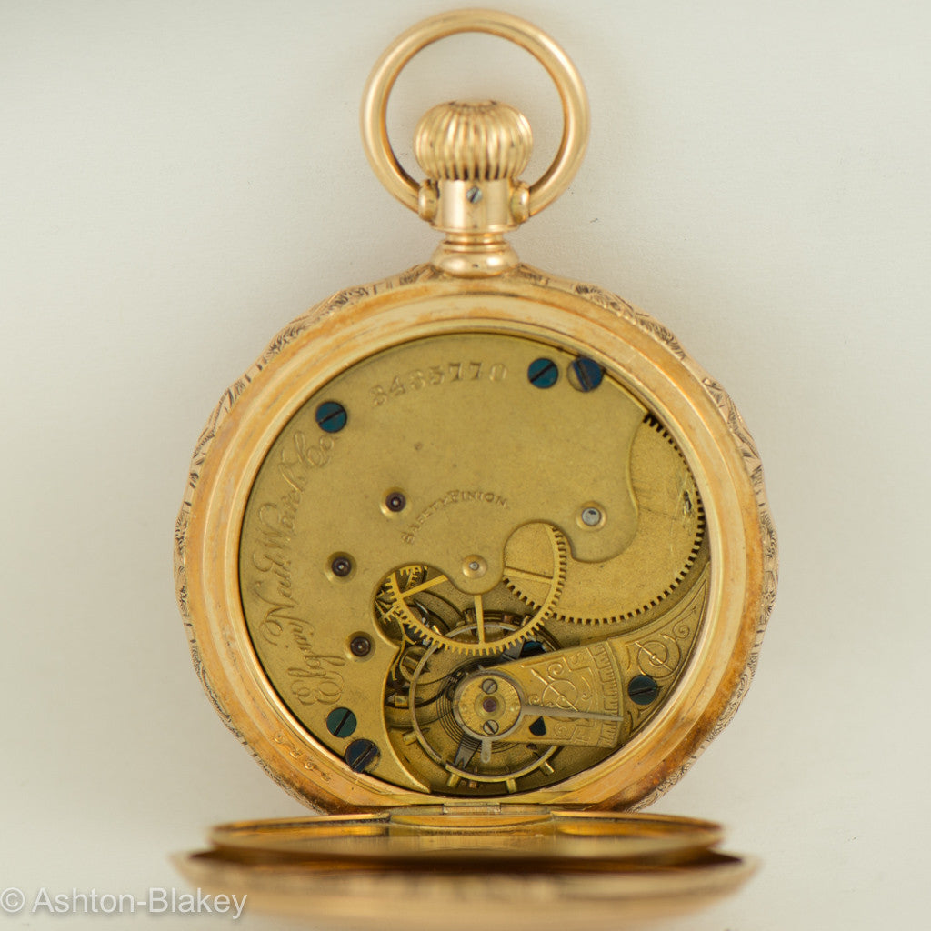 ELGIN 14K Gold Pocket Watch Vintage Watch Pocket Watches - Ashton-Blakey Vintage Watches