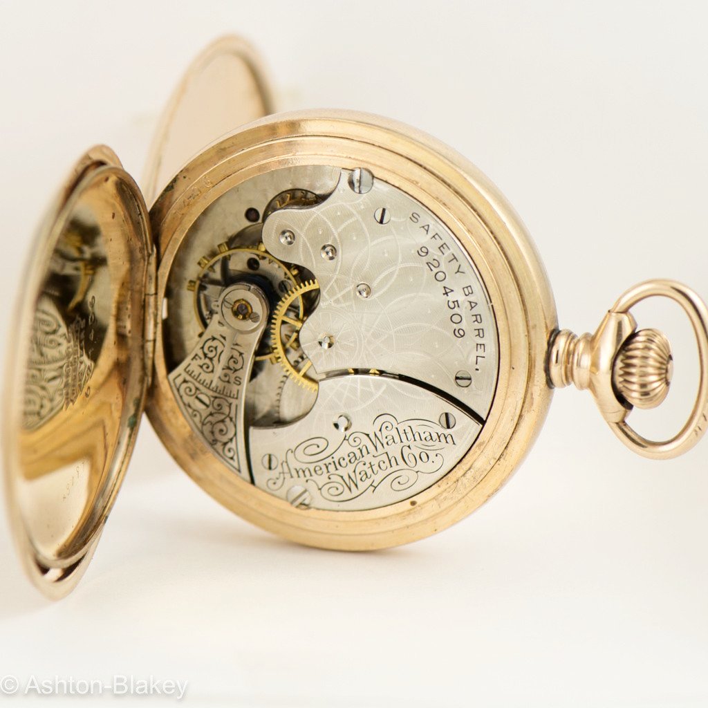 WALTHAM Multi Color 14K gold filled Pocket Watch Pocket Watches - Ashton-Blakey Vintage Watches
