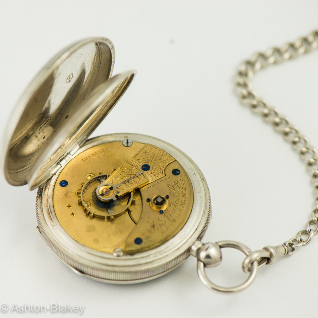 WALTHAM Sterling silver open faced man’s Pocket Watch Pocket Watches - Ashton-Blakey Vintage Watches