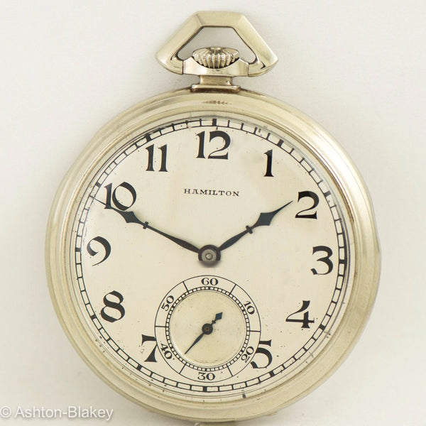 HAMILTON 14K Gold Pocket Watch Vintage Watch Pocket Watches - Ashton-Blakey Vintage Watches