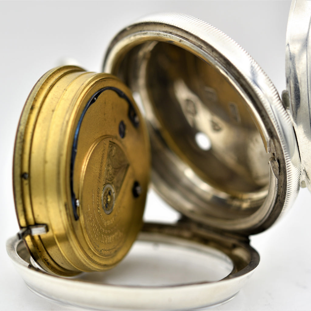 ENGLISH Sterling Silver Pocket Watch Pocket Watches - Ashton-Blakey Vintage Watches