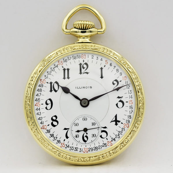 ILLINOIS RAILROAD Pocket Watch Pocket Watches - Ashton-Blakey Vintage Watches