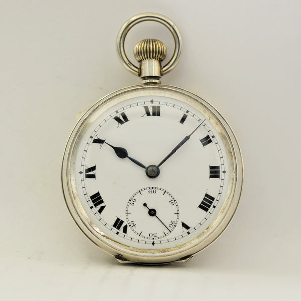 SWISS Silver Pocket Watch Pocket Watches - Ashton-Blakey Vintage Watches