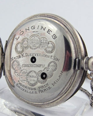 LONGINES silver Pocket Watch Pocket Watches - Ashton-Blakey Vintage Watches