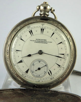 LONGINES silver Pocket Watch Pocket Watches - Ashton-Blakey Vintage Watches