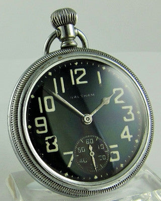 WALTHAM PREMIER MILITARY WWII Pocket Watch Pocket Watches - Ashton-Blakey Vintage Watches