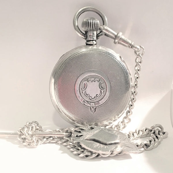 WALTHAM Sterling Pocket Watch and Chain Pocket Watches - Ashton-Blakey Vintage Watches