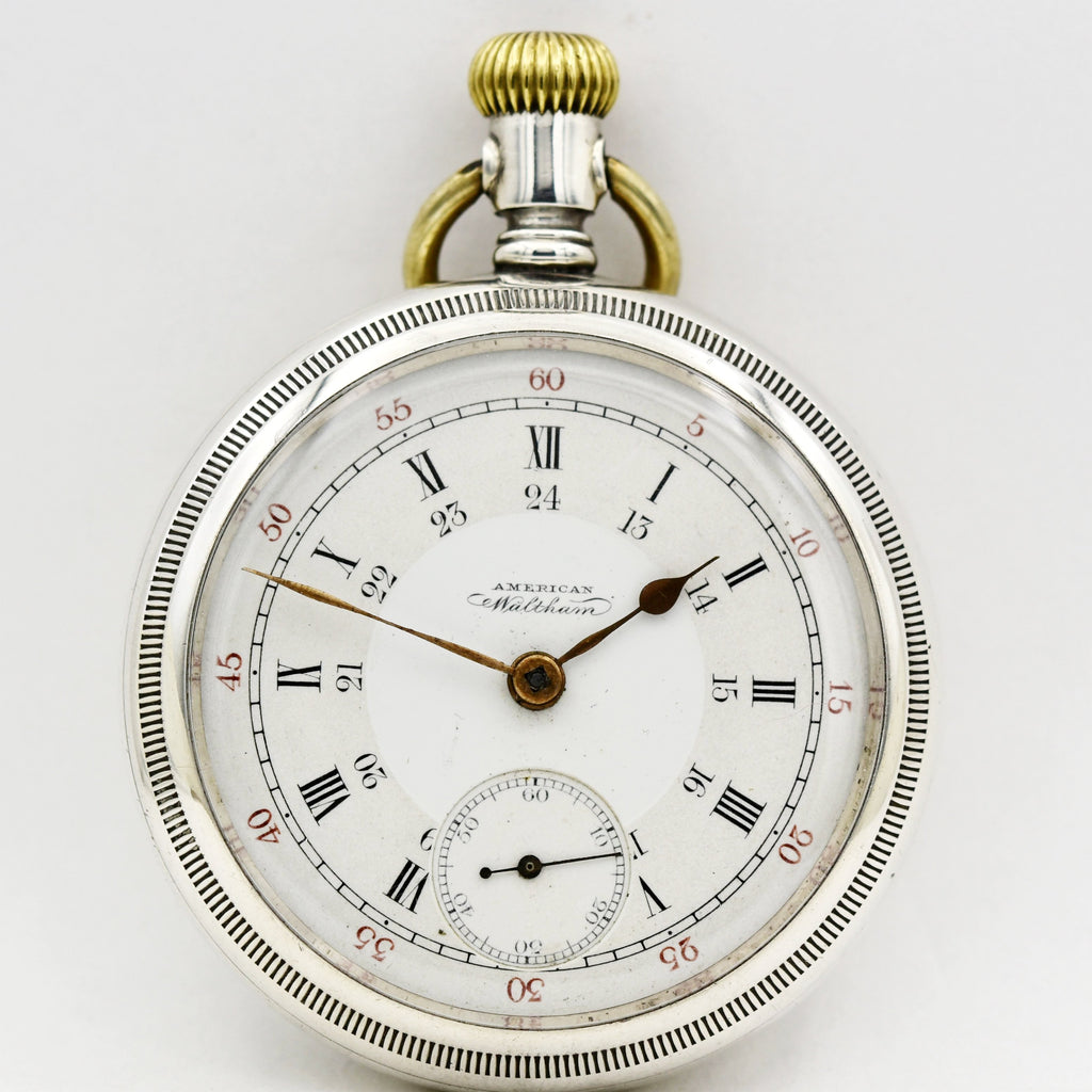 WALTHAM Sterling Silver  Pocket Watch Pocket Watches - Ashton-Blakey Vintage Watches