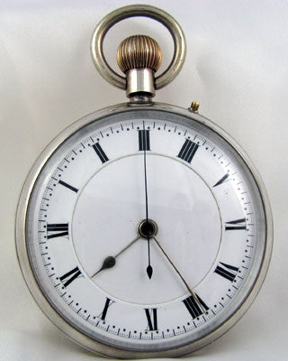 ENGLISH Men s vintage sterling silver Pocket Watch Ashton Blakey
