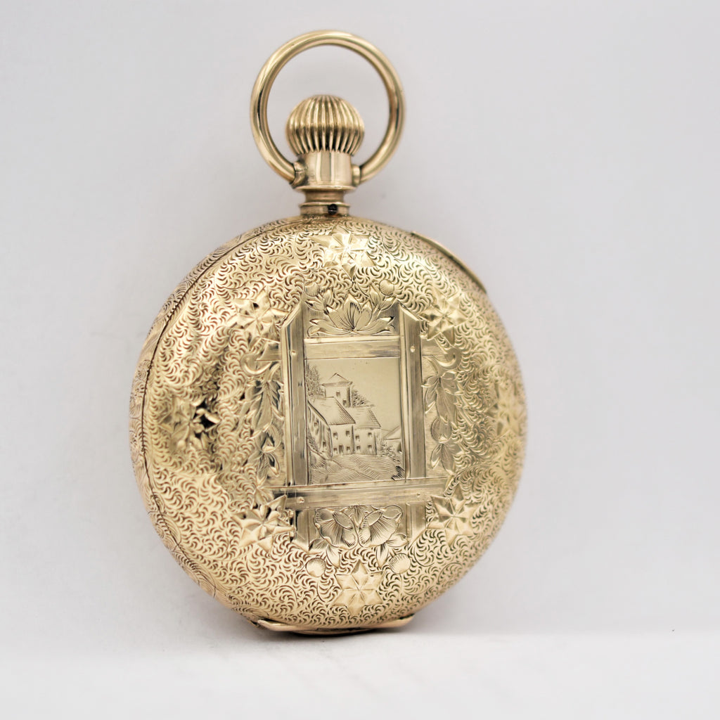 WALTHAM 18K Gold  Pocket Watch Pocket Watches - Ashton-Blakey Vintage Watches