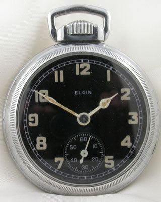 ELGIN MILITARY POCKET WATCH FOR ROYAL CANADIAN NAVY Pocket Watches - Ashton-Blakey Vintage Watches