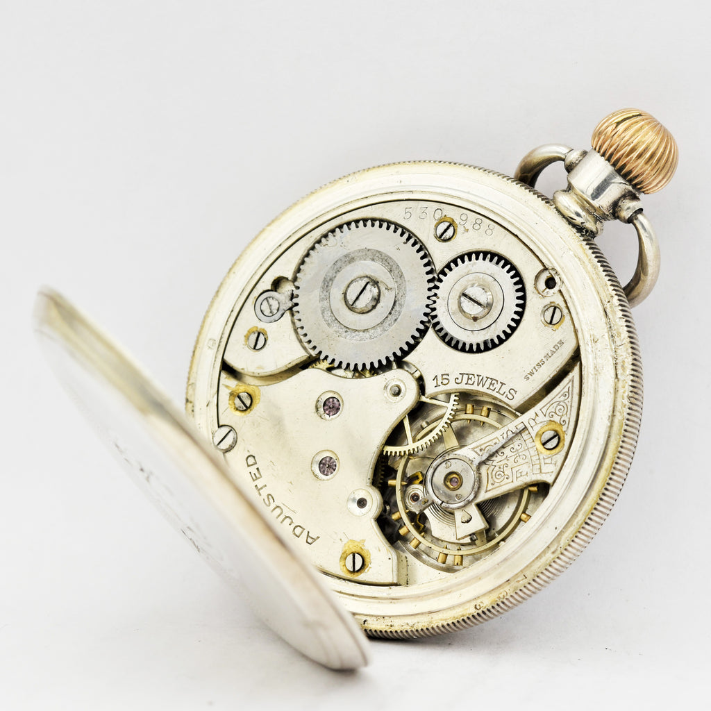 ENGLISH SILVER Pocket Watch Pocket Watches - Ashton-Blakey Vintage Watches