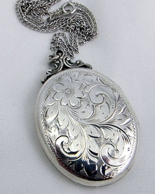 Sterling Silver oval locket SOLD OUT Ashton Blakey Vintage Watches