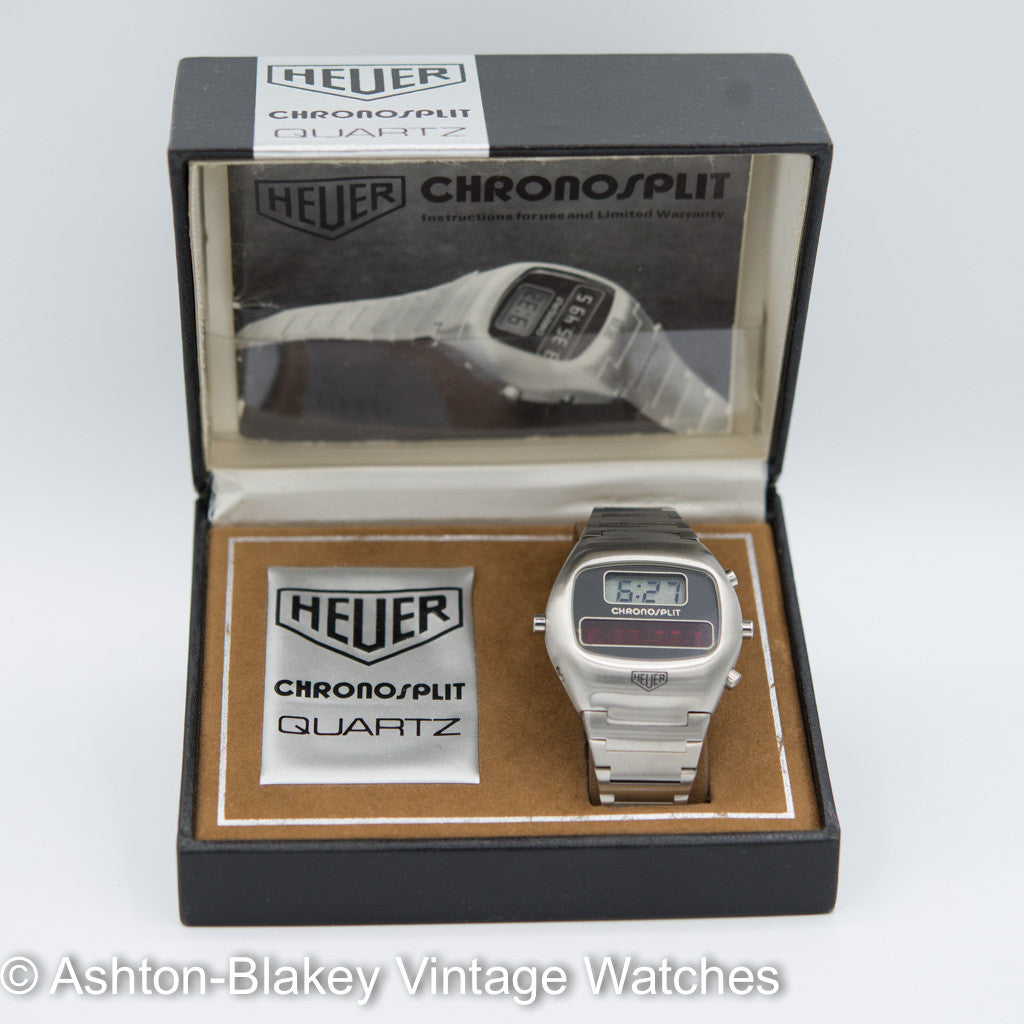 HEUER Chronosplit LCD/LED Vintage Watches - Ashton-Blakey Vintage Watches