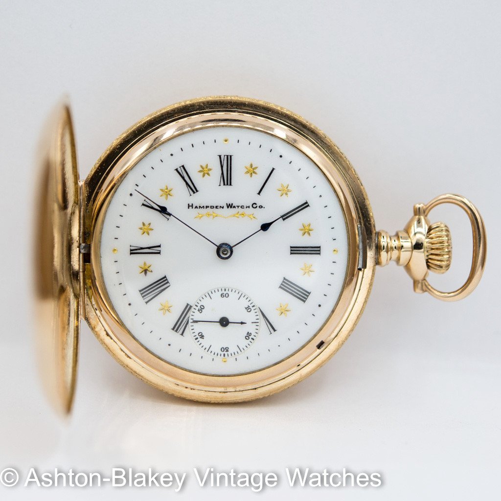 HAMPDEN MEN'S MULTICOLOR POCKET WATCH Ashton-Blakey Vintage Watches