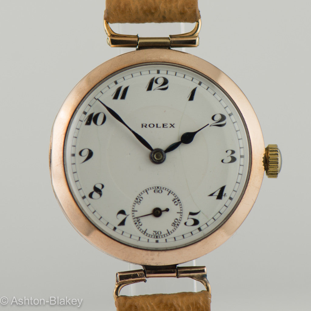 gold officer's Vintage Watch Ashton-Blakey Vintage Watches